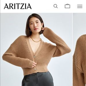 Babaton Canberra Cardigan in Camel